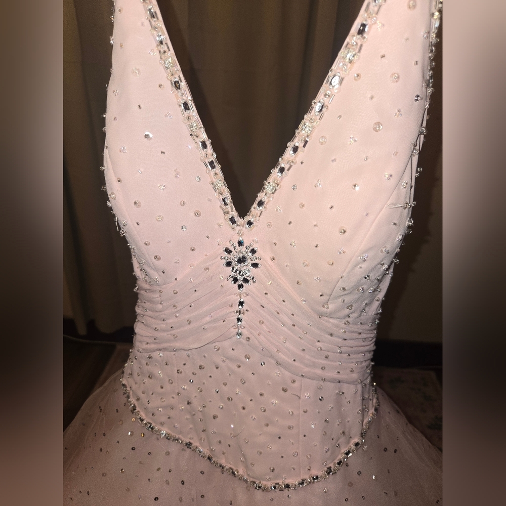 Morilee by Madeline Gardner Blush Tulle Ballgown | Prom Formal 0–2 - Picture 11 of 15